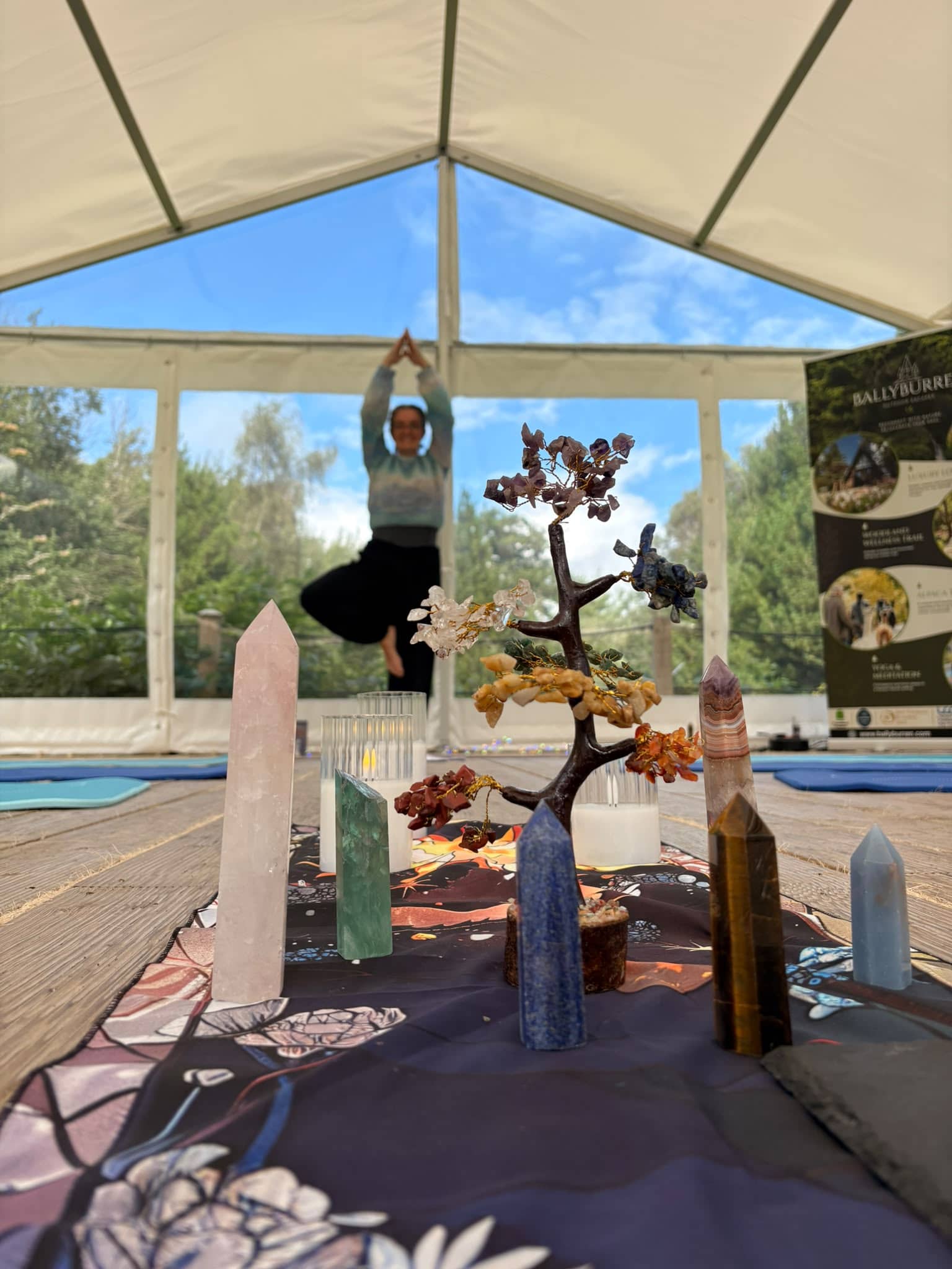 Restorative yoga at Ballyburren