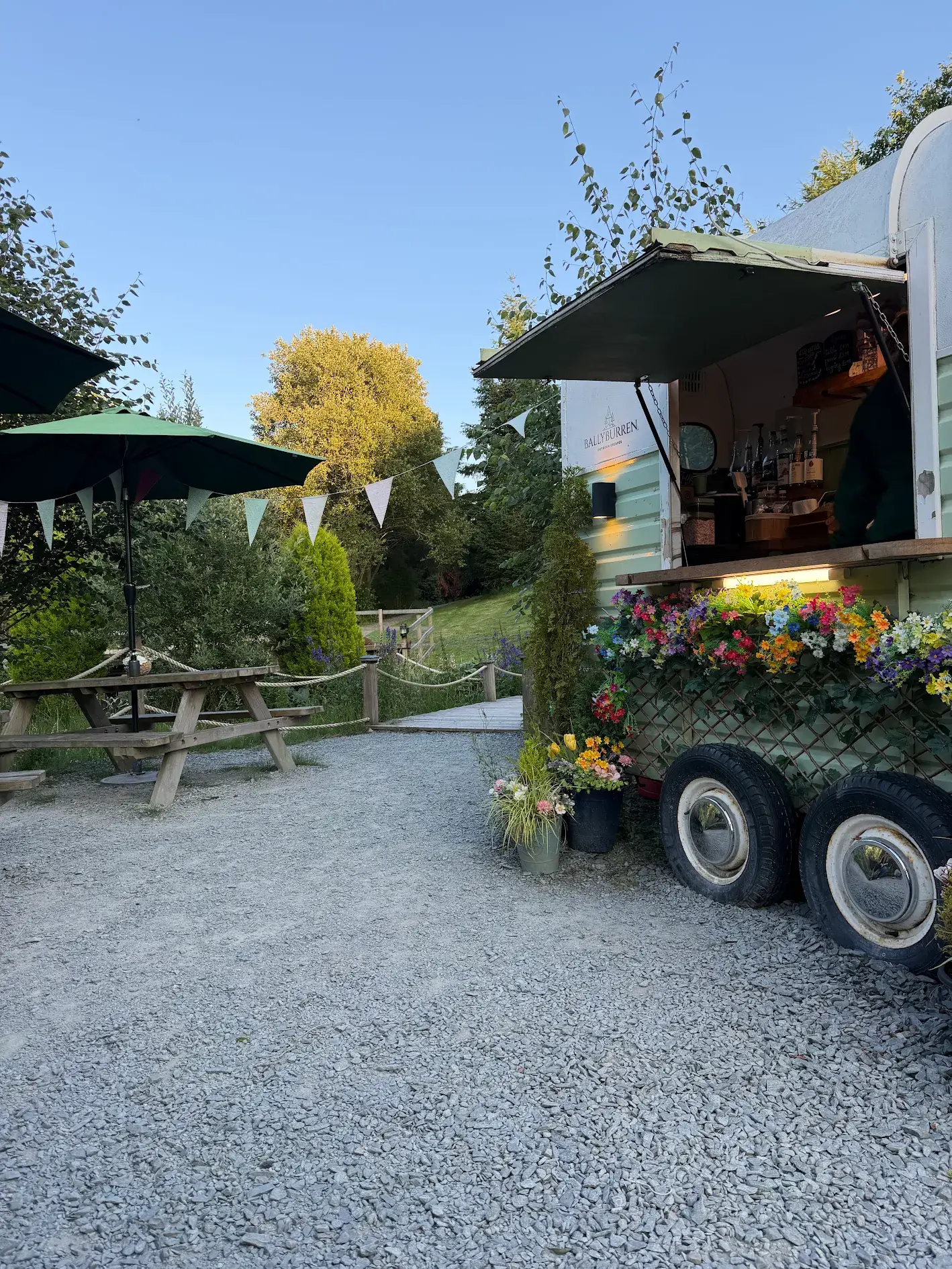 Coffee Island at Ballyburren where yoga guests enjoy their included hot drink